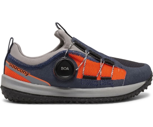 Tenis Saucony Switchback 2.0 Niños Zapatillas Trail Running Azul Marino / Naranjas México MX-756-WI